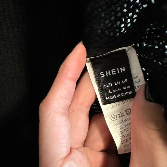 SHEIN Black Ribbed Cardigan - Picture 4 of 5